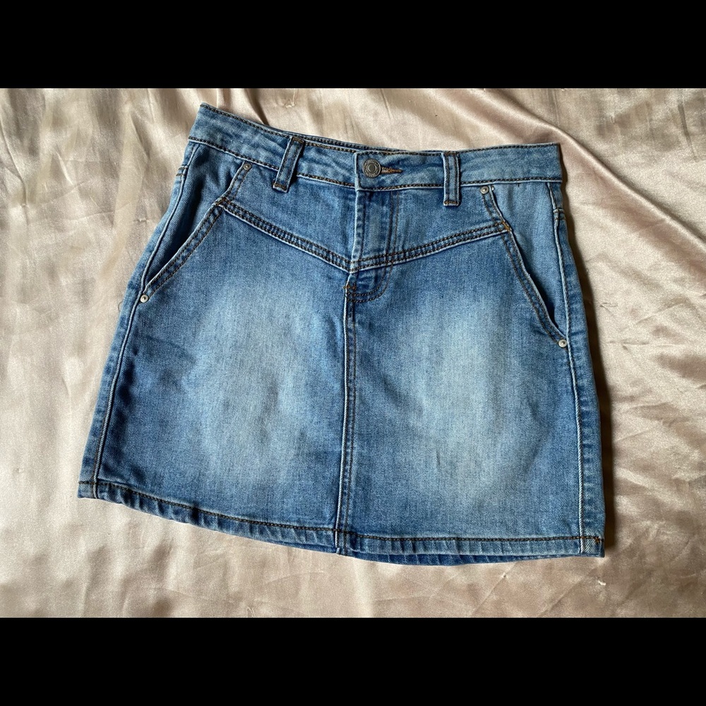 Sky and Sparrow Denim Skirt